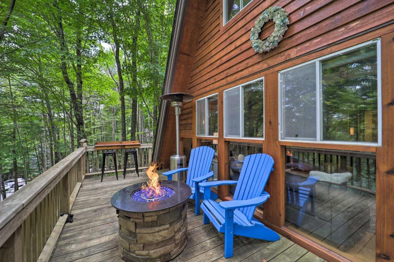 A-Frame Cabin With Hot Tub 1 Mi To Beech Mountain! Exterior foto