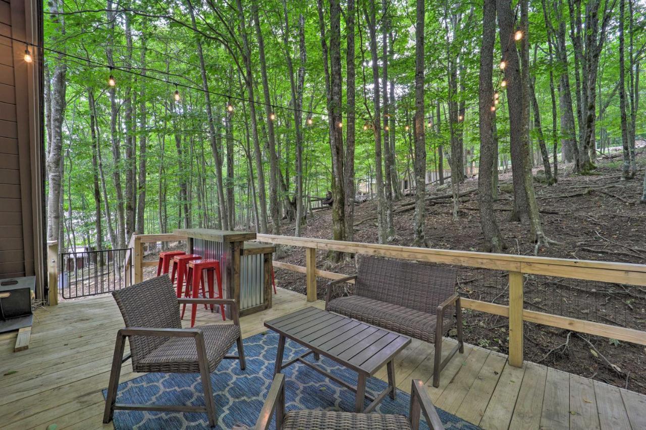A-Frame Cabin With Hot Tub 1 Mi To Beech Mountain! Exterior foto