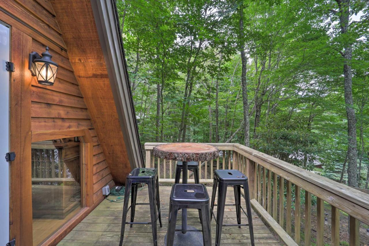 A-Frame Cabin With Hot Tub 1 Mi To Beech Mountain! Exterior foto