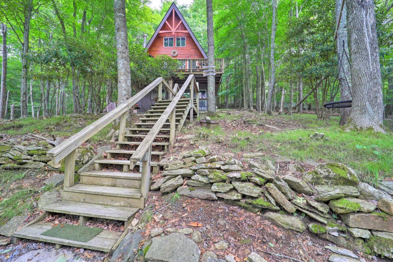 A-Frame Cabin With Hot Tub 1 Mi To Beech Mountain! Exterior foto