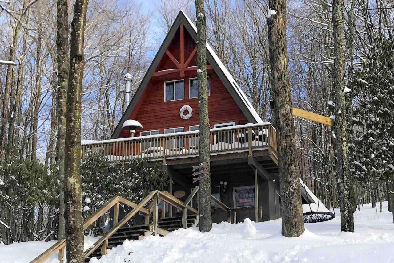 A-Frame Cabin With Hot Tub 1 Mi To Beech Mountain! Exterior foto