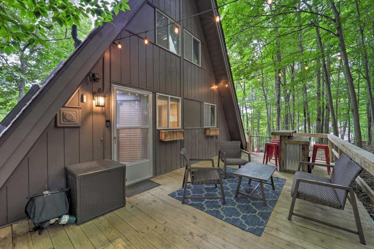 A-Frame Cabin With Hot Tub 1 Mi To Beech Mountain! Exterior foto
