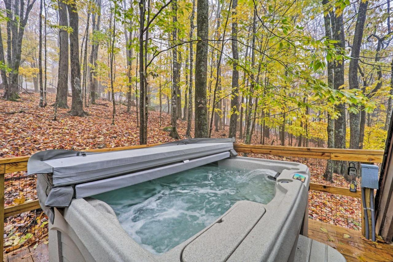 A-Frame Cabin With Hot Tub 1 Mi To Beech Mountain! Exterior foto