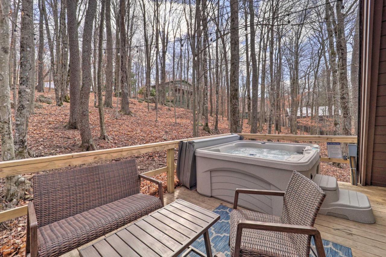 A-Frame Cabin With Hot Tub 1 Mi To Beech Mountain! Exterior foto