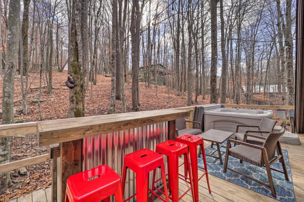 A-Frame Cabin With Hot Tub 1 Mi To Beech Mountain! Exterior foto