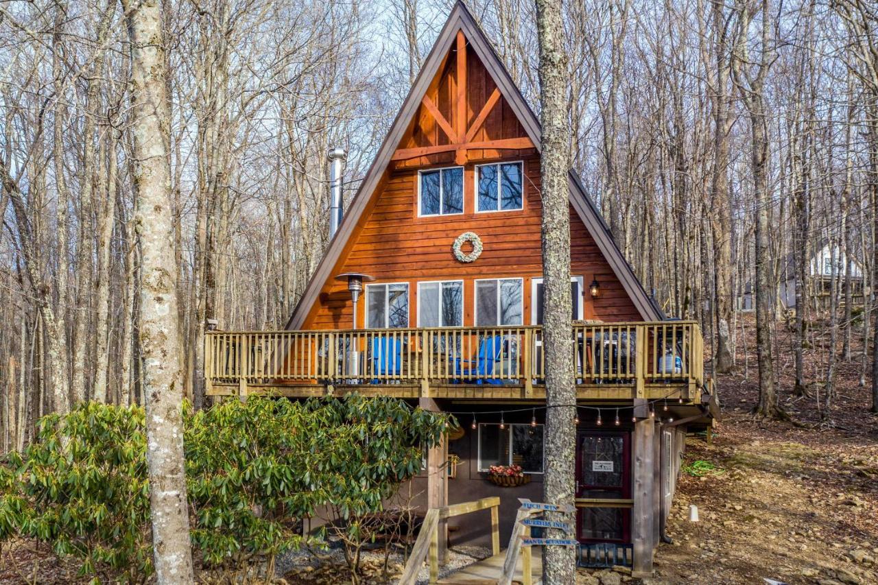 A-Frame Cabin With Hot Tub 1 Mi To Beech Mountain! Exterior foto