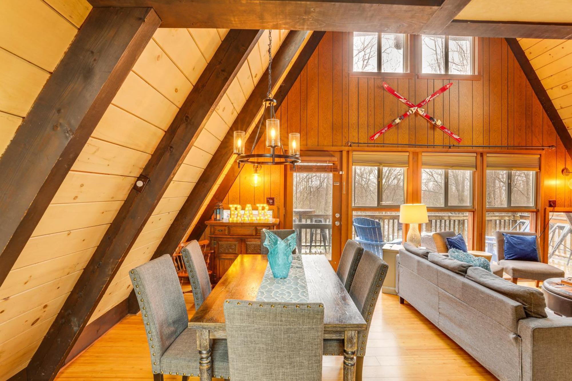 A-Frame Cabin With Hot Tub 1 Mi To Beech Mountain! Exterior foto