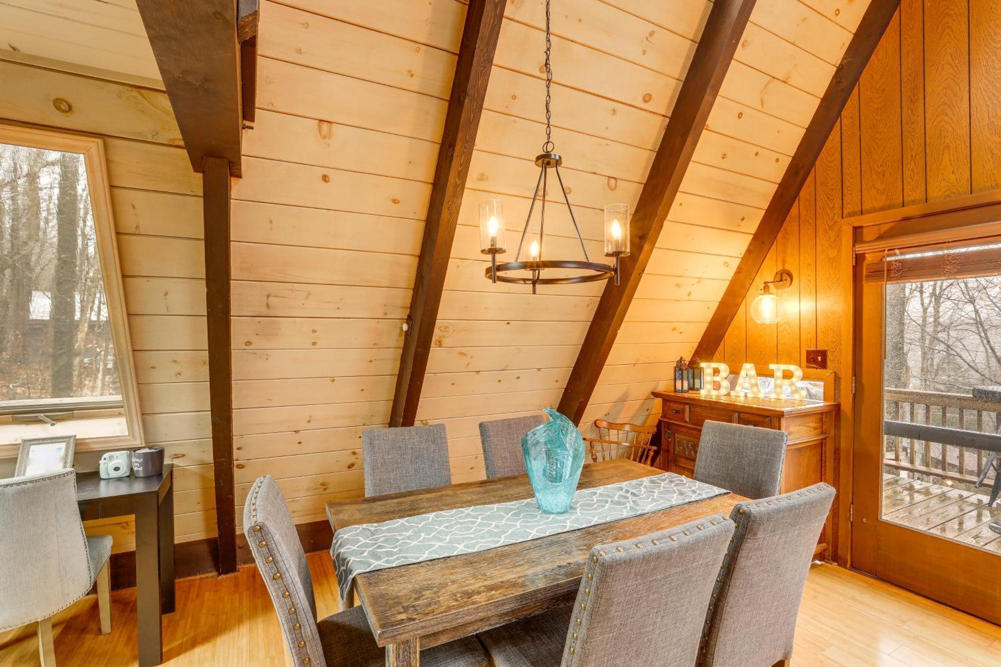 A-Frame Cabin With Hot Tub 1 Mi To Beech Mountain! Exterior foto