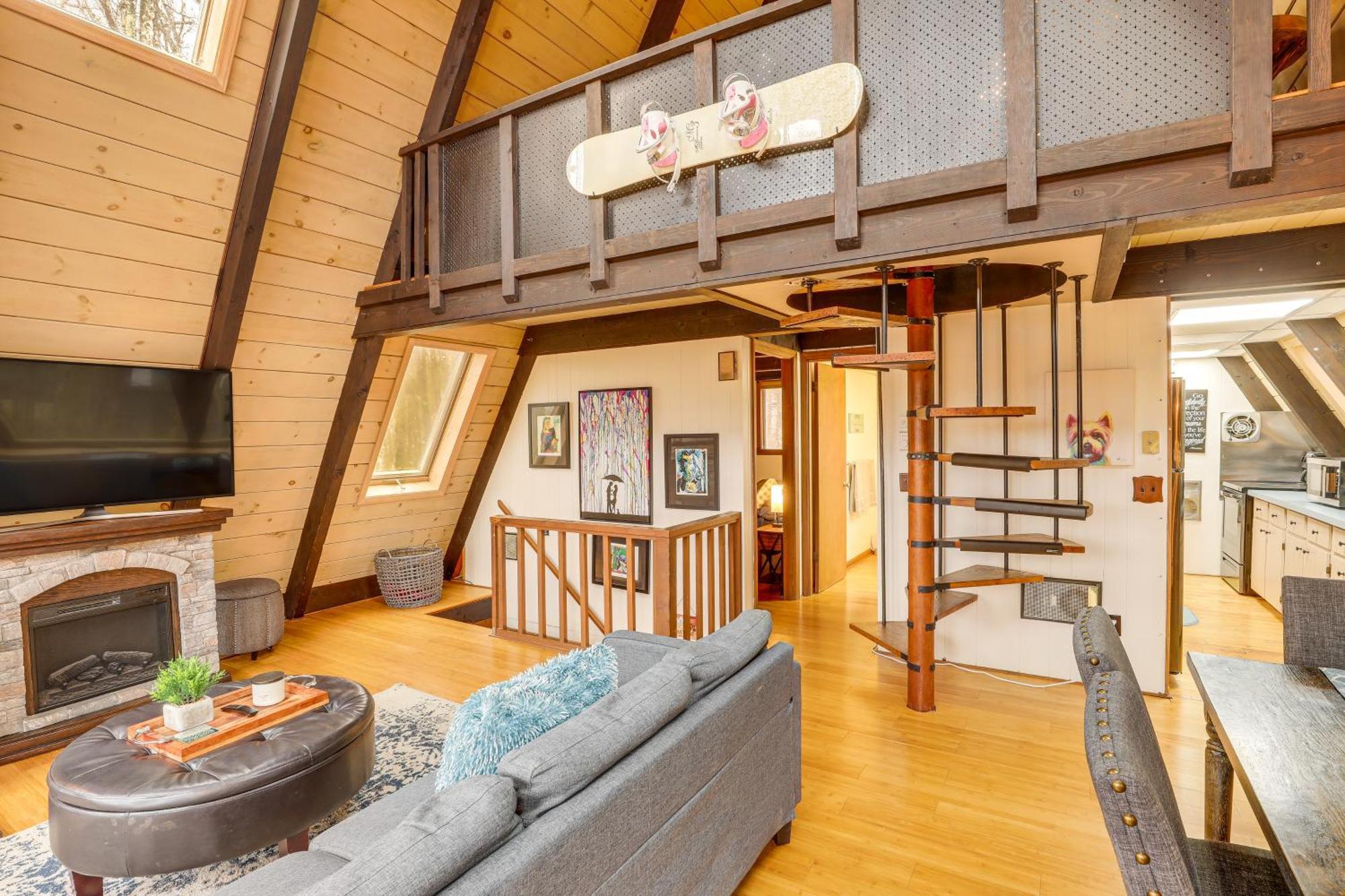 A-Frame Cabin With Hot Tub 1 Mi To Beech Mountain! Exterior foto