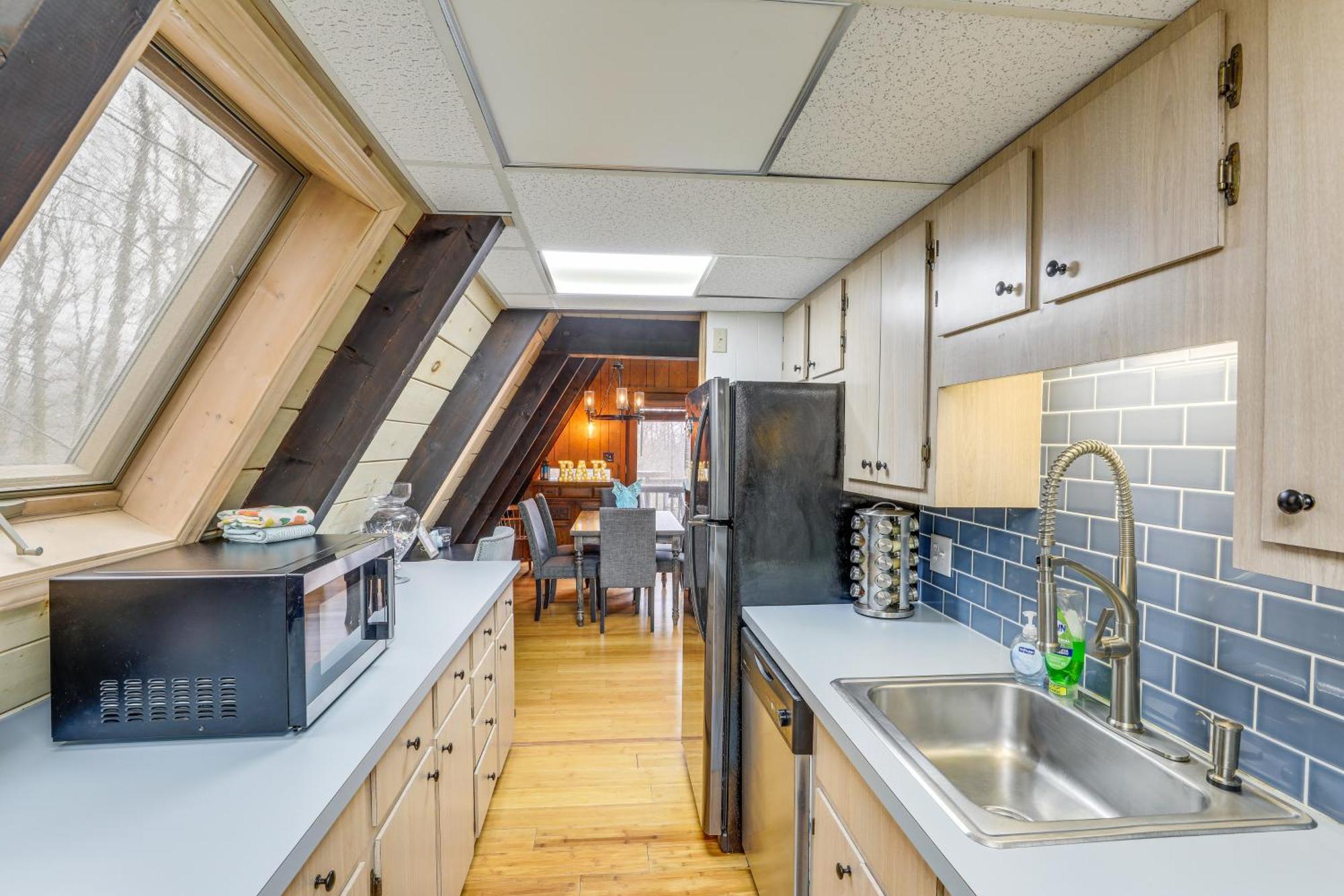 A-Frame Cabin With Hot Tub 1 Mi To Beech Mountain! Exterior foto